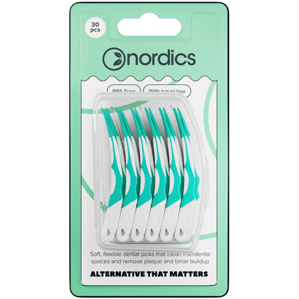 Щітки для міжзубних проміжків Nordics Silicon Interdental Softpicks Силіконові 30 шт. (3800500324531) - фото 1