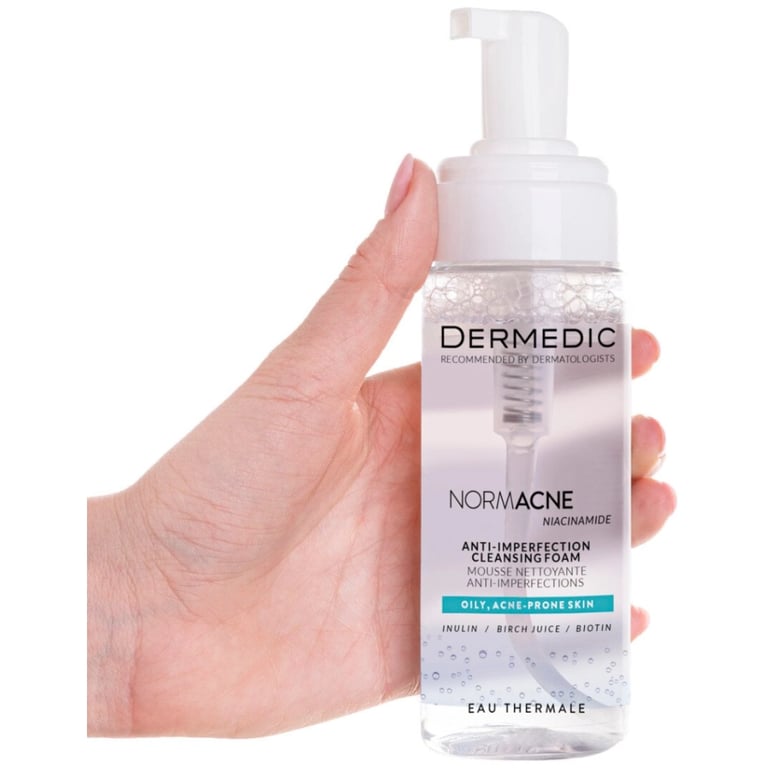 Пінка для вмивання Dermedic Normacne Anti-Imperfection Cleansing Foam Для проблемної шкіри 170 мл (5901643177515) - фото 3