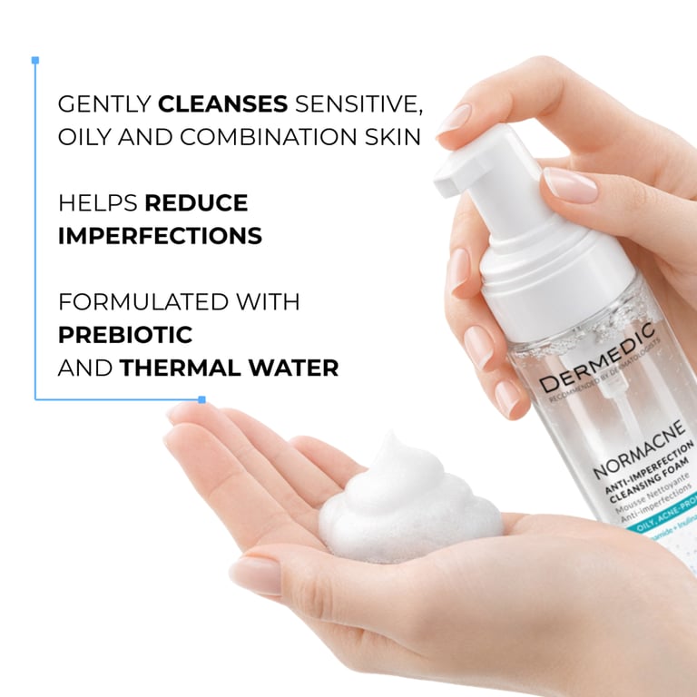Пінка для вмивання Dermedic Normacne Anti-Imperfection Cleansing Foam Для проблемної шкіри 170 мл (5901643177515) - фото 4