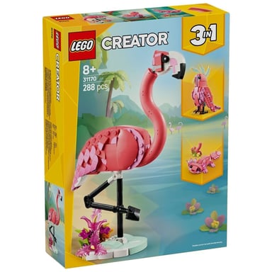 Конструктор LEGO Creator Дикі тварини: рожевий фламінго (31170) - фото 1