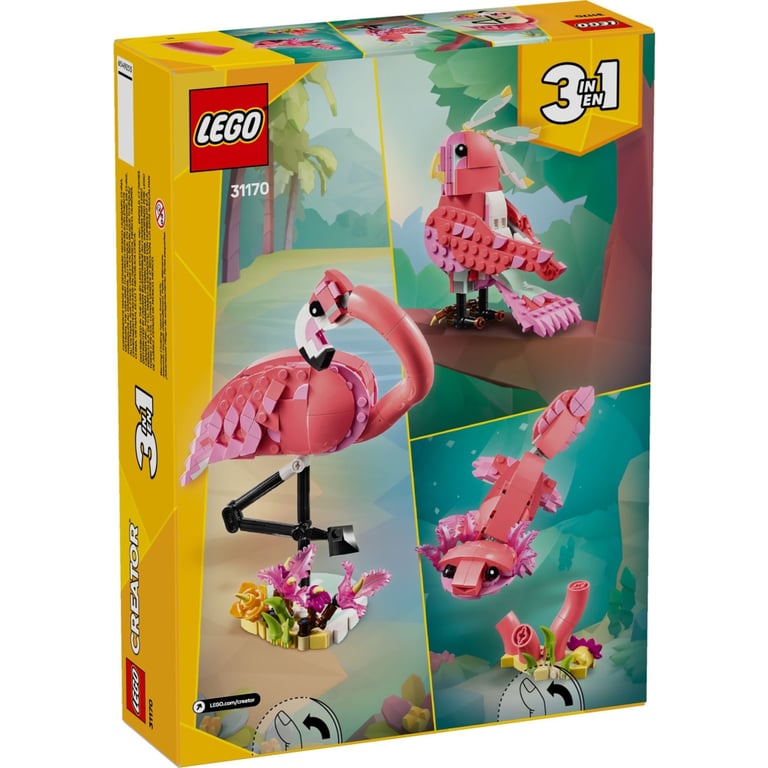 Конструктор LEGO Creator Дикі тварини: рожевий фламінго (31170) - фото 9