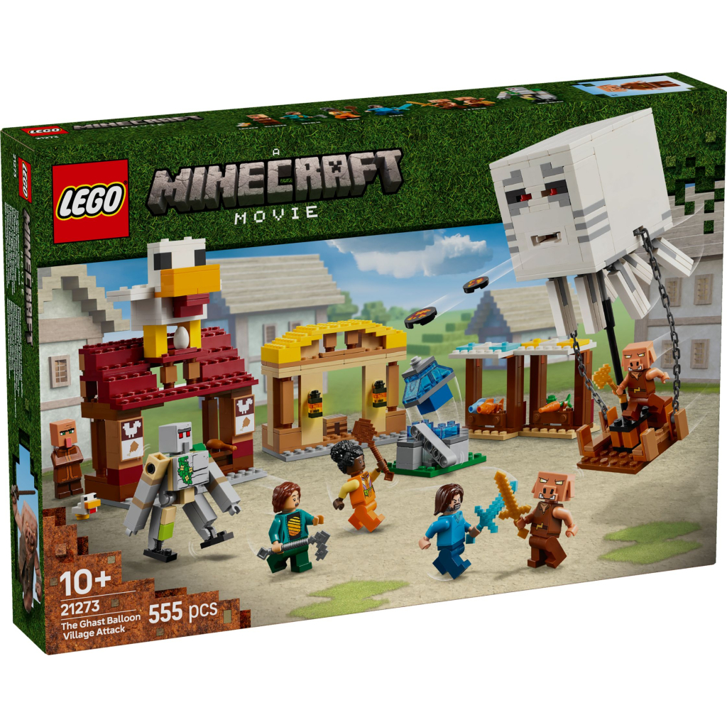Конструктор LEGO Minecraft Напад на село з повітряною кулею Ґаст (21273) - фото 1