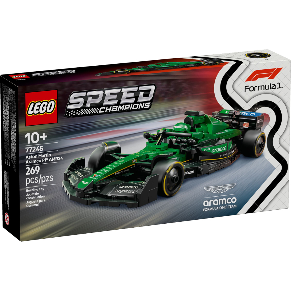 Конструктор LEGO Speed Champions Автомобіль для перегонів Aston Martin Aramco F1® AMR24 (77245) - фото 1 Конструктор LEGO Speed Champions Автомобіль для перегонів Aston Martin Aramco F1® AMR24 (77245) - фото 1