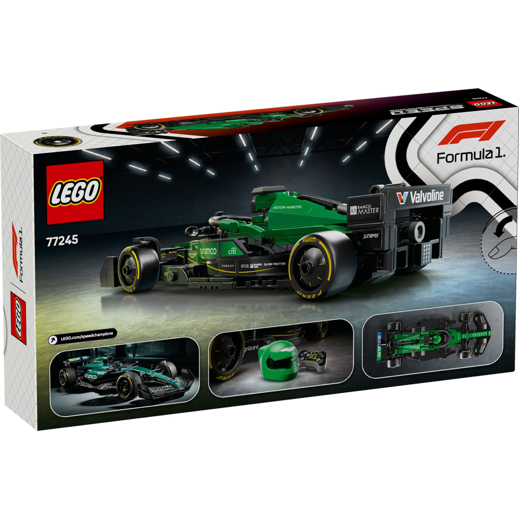 Конструктор LEGO Speed Champions Автомобіль для перегонів Aston Martin Aramco F1® AMR24 (77245) - фото 7 Конструктор LEGO Speed Champions Автомобіль для перегонів Aston Martin Aramco F1® AMR24 (77245) - фото 7