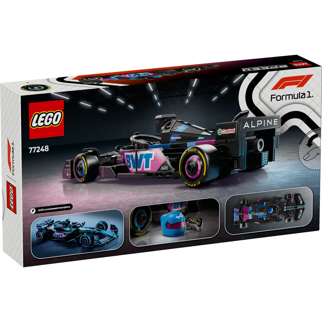 Конструктор LEGO Speed Champions Автомобіль для перегонів BWT Alpine F1® Team A524 (77248) - фото 7 Конструктор LEGO Speed Champions Автомобіль для перегонів BWT Alpine F1® Team A524 (77248) - фото 7