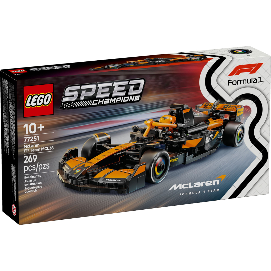 Конструктор LEGO Speed Champions Автомобіль для перегонів McLaren F1 Team MCL38 (77251) - фото 1 Конструктор LEGO Speed Champions Автомобіль для перегонів McLaren F1 Team MCL38 (77251) - фото 1