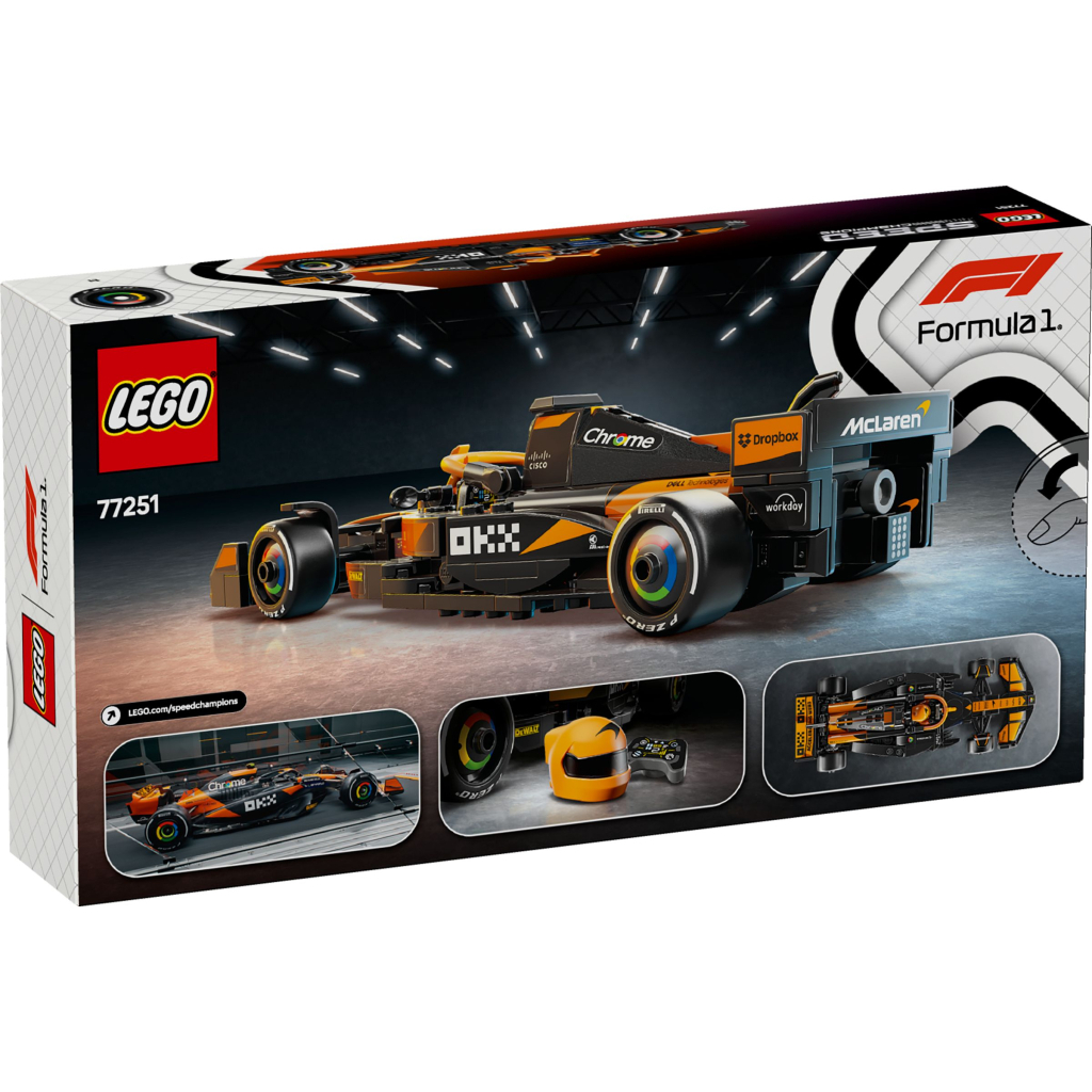Конструктор LEGO Speed Champions Автомобіль для перегонів McLaren F1 Team MCL38 (77251) - фото 7 Конструктор LEGO Speed Champions Автомобіль для перегонів McLaren F1 Team MCL38 (77251) - фото 7