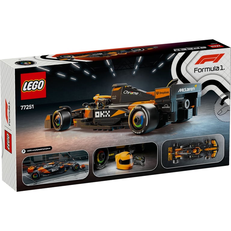 Конструктор LEGO Speed Champions Автомобіль для перегонів McLaren F1 Team MCL38 (77251) - фото 7