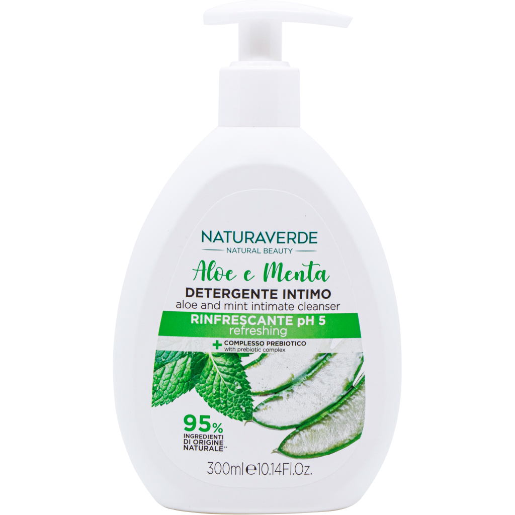 Гель для інтимної гігієни Naturaverde Освіжальний З алое та м%27ятою 300 мл (8029241103761) Гель для інтимної гігієни Naturaverde Освіжальний З алое та м%27ятою 300 мл (8029241103761)