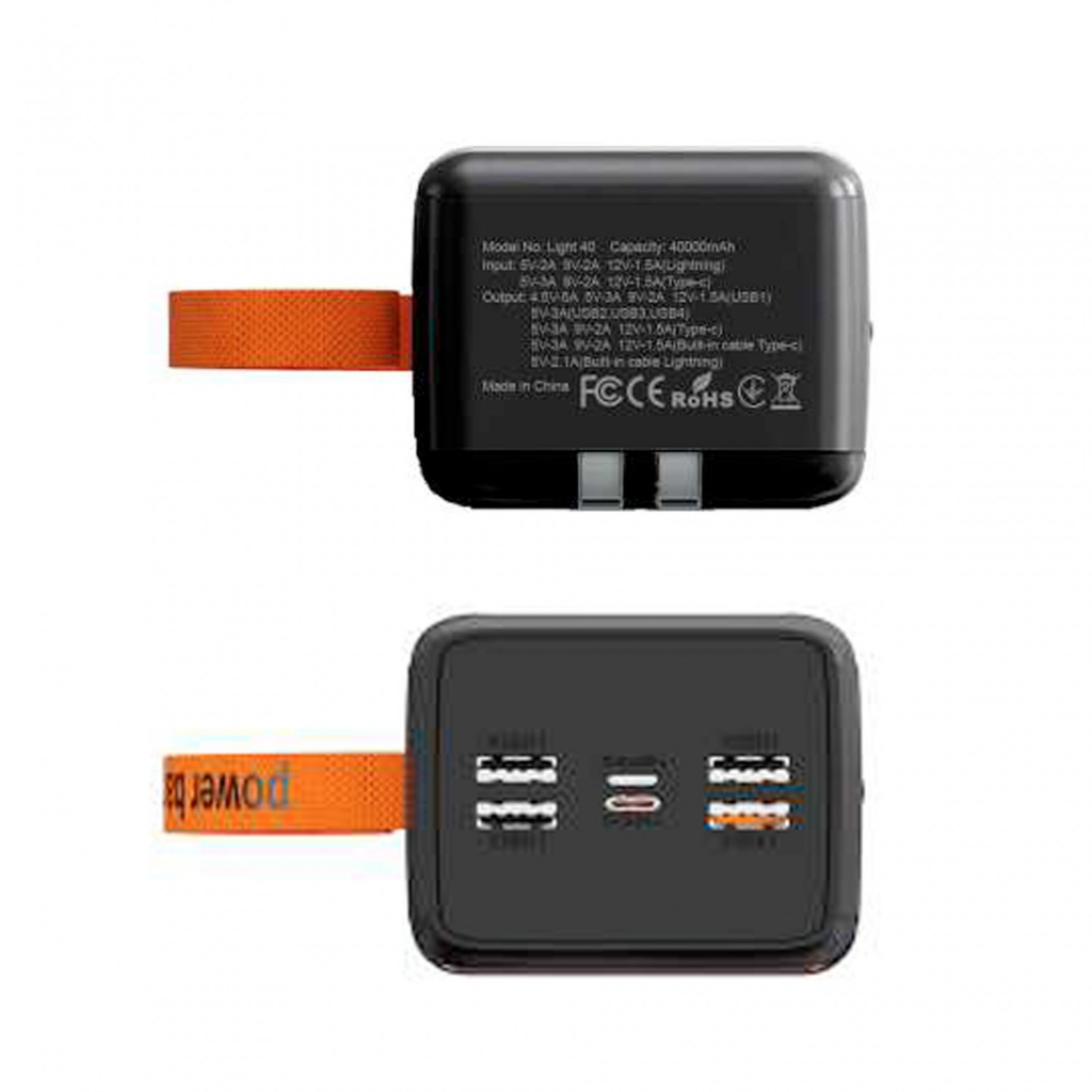 Батарея універсальна Aspiring Light 40 40000mAh PD/22.5W (PPLH.L04) - фото 5 Батарея універсальна Aspiring Light 40 40000mAh PD/22.5W (PPLH.L04) - фото 5