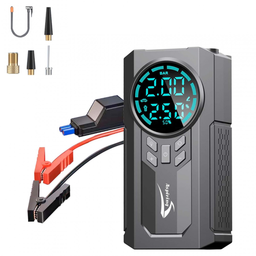 Пуско зарядний пристрій Aspiring Jump 2 8000mAh Power bank 3-in-1 with inflator, compressor (JM8000PI) - фото 1