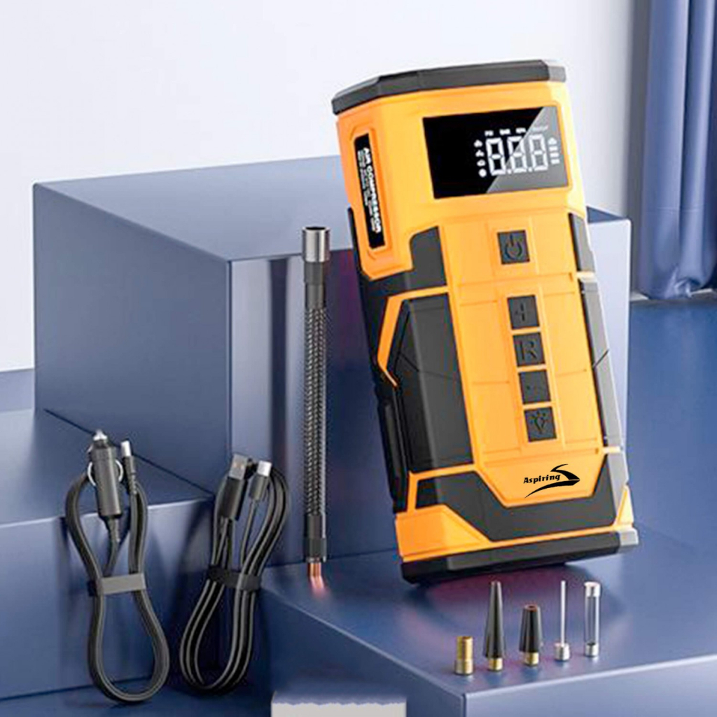 Пуско зарядний пристрій Aspiring Jump 3 8000mAh Power bank 3-in-1 with inflator, compressor, car charging (JM8000PIWC) - фото 8 Пуско зарядний пристрій Aspiring Jump 3 8000mAh Power bank 3-in-1 with inflator, compressor, car charging (JM8000PIWC) - фото 8