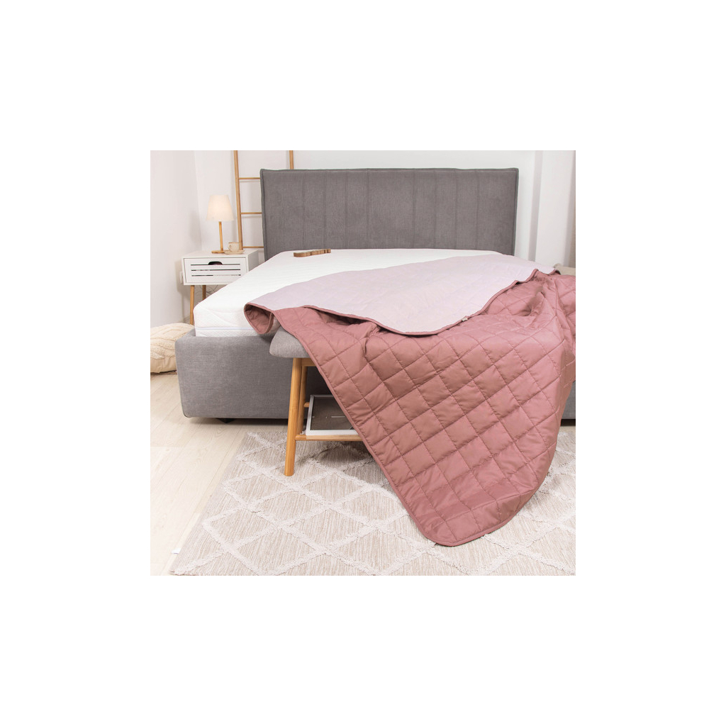 Покривало Viluta стьобане двустороннє Дует Рожевий кварц 210х240 (duet_rkvarc_210x240) - фото 2 Покривало Viluta стьобане двустороннє Дует Рожевий кварц 210х240 (duet_rkvarc_210x240) - фото 2