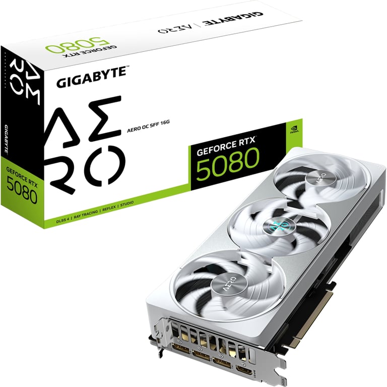 Відеокарта GIGABYTE GeForce RTX5080 16GB AERO OC SFF (GV-N5080AERO OC-16GD) - фото 10