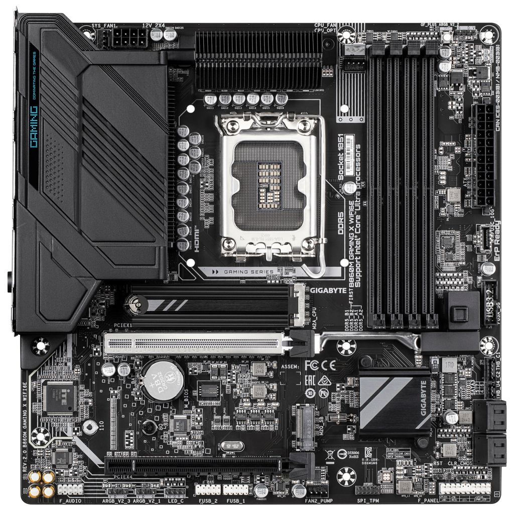Материнська плата GIGABYTE B860M GAMING X WIFI6E - фото 1 Материнська плата GIGABYTE B860M GAMING X WIFI6E - фото 1
