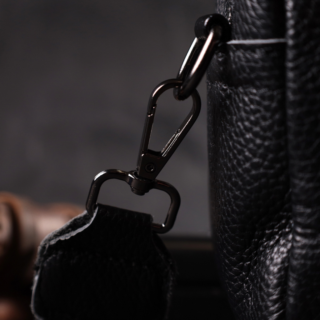 Сумка Vintage Компактна жіноча крос-боді з натуральної шкіри Чорна (22294) - фото 11 Сумка Vintage Компактна жіноча крос-боді з натуральної шкіри Чорна (22294) - фото 11