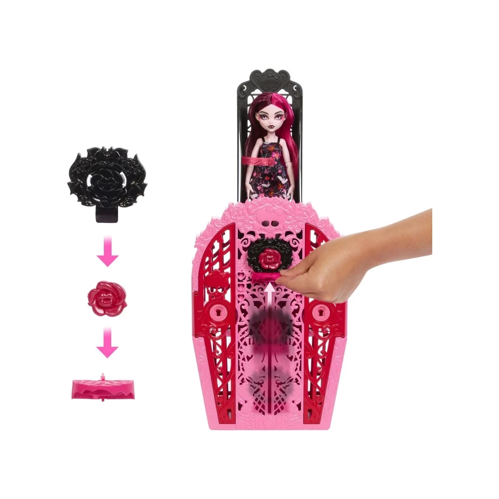 Лялька Monster High Набір-сюрприз Жахо-секрети Дракулори серії Цвіт та темрява (HYT72) - фото 2 Лялька Monster High Набір-сюрприз Жахо-секрети Дракулори серії Цвіт та темрява (HYT72) - фото 2