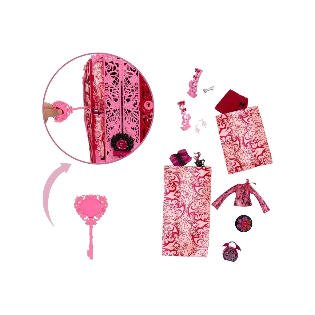 Лялька Monster High Набір-сюрприз Жахо-секрети Дракулори серії Цвіт та темрява (HYT72) - фото 3 Лялька Monster High Набір-сюрприз Жахо-секрети Дракулори серії Цвіт та темрява (HYT72) - фото 3