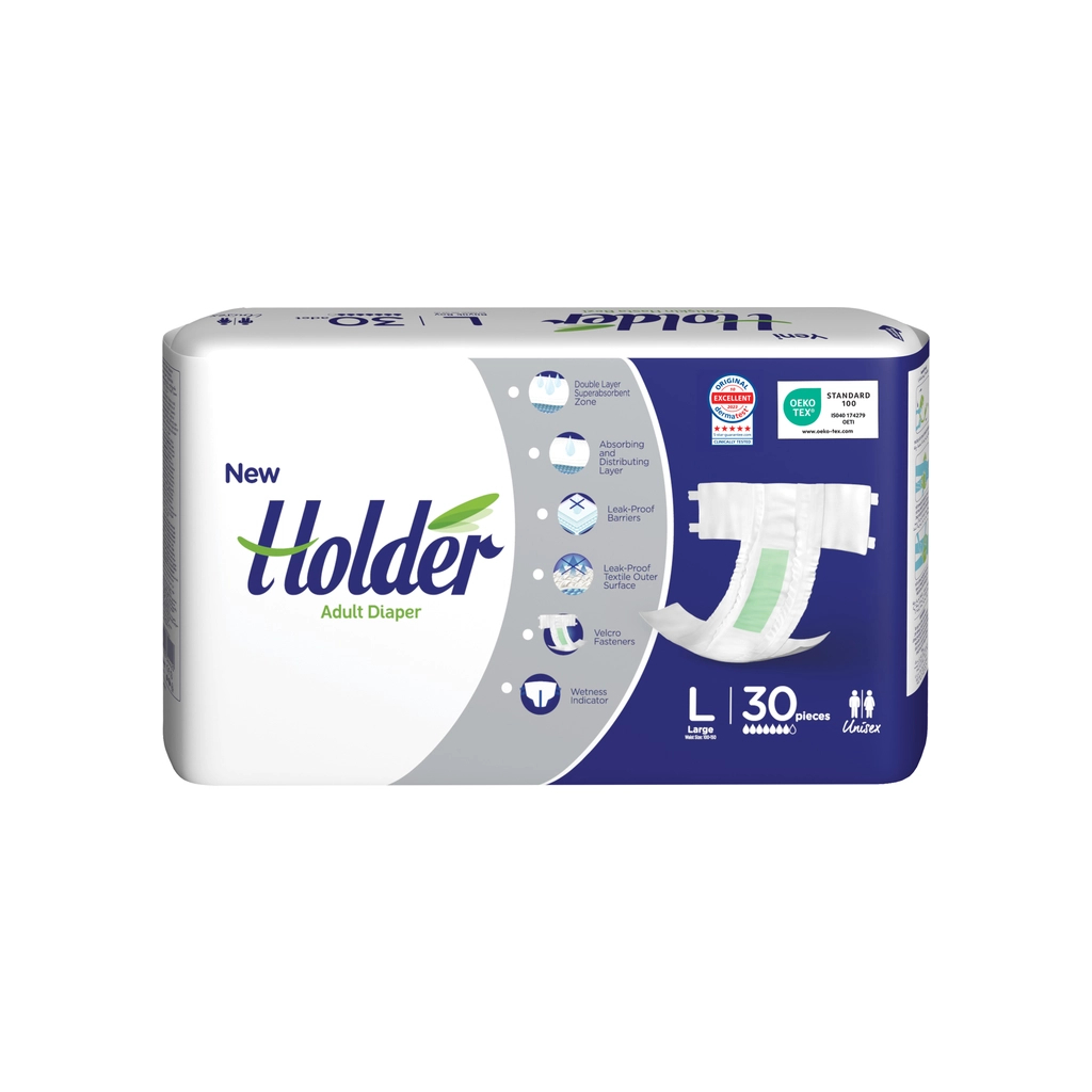 Підгузки для дорослих Holder Adult Diapers L Large 30 шт (8697405344420) - фото 1 Підгузки для дорослих Holder Adult Diapers L Large 30 шт (8697405344420) - фото 1