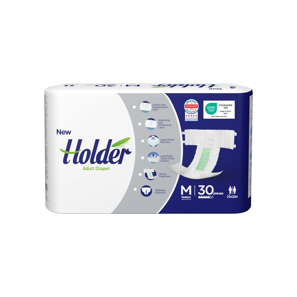 Підгузки для дорослих Holder Adult Diapers M Medium 30 шт (8697405344413) - фото 1 Підгузки для дорослих Holder Adult Diapers M Medium 30 шт (8697405344413) - фото 1