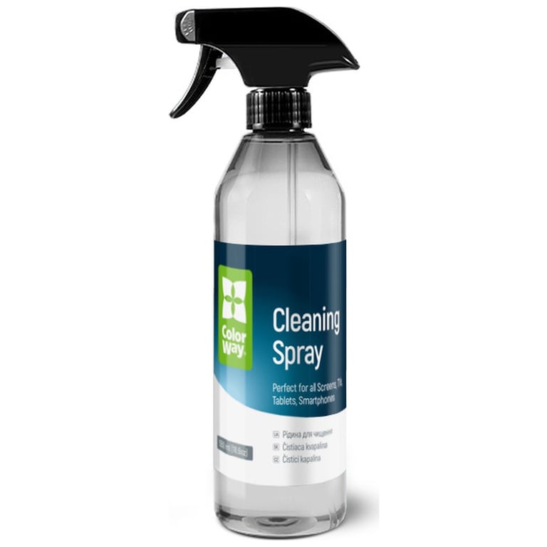 Спрей для очищення ColorWay Cleaning Kit, Large, OLED/LED/LCD/TFT, 550ml, microfibre*2 (CW-5500) - фото 2