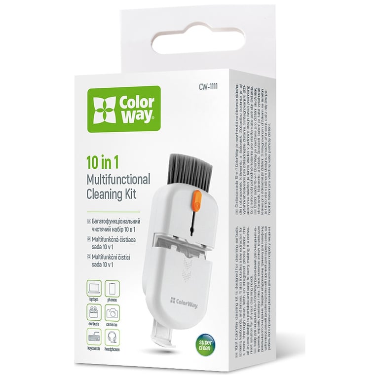 Універсальний чистячий набір ColorWay Cleaning Kit, Multifunctional, 10 in 1 (CW-1111) - фото 1