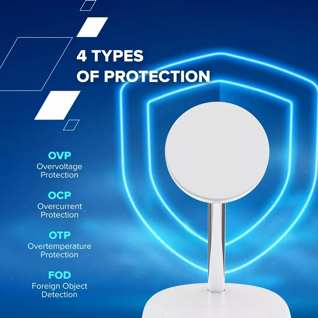 Зарядний пристрій Canyon wireless charger WCS-205 15W Qi2 2in1 Black (CNS-WCS205B) - фото 8 Зарядний пристрій Canyon wireless charger WCS-205 15W Qi2 2in1 Black (CNS-WCS205B) - фото 8