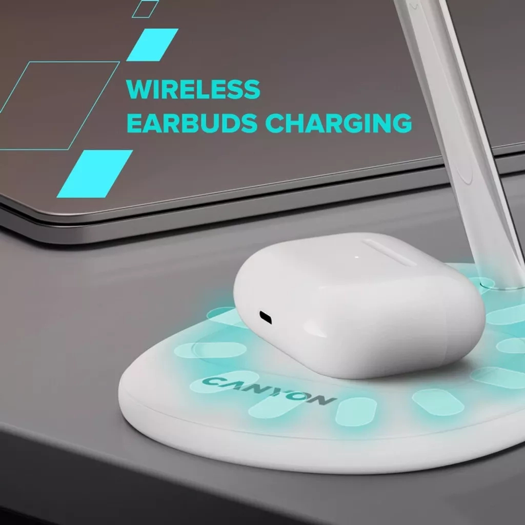 Зарядний пристрій Canyon wireless charger WCS-205 15W Qi2 2in1 Black (CNS-WCS205B) - фото 10 Зарядний пристрій Canyon wireless charger WCS-205 15W Qi2 2in1 Black (CNS-WCS205B) - фото 10