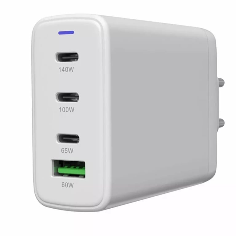Зарядний пристрій Canyon CU140ACC GaN 150W 3xPD 1xQC EU White (CNS-CUW140ACC) - фото 5