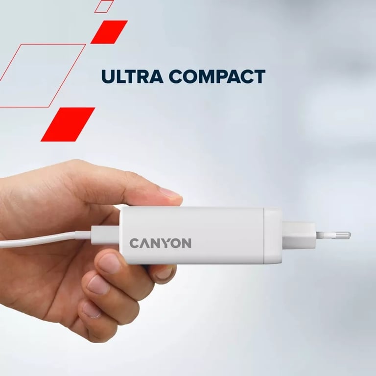 Зарядний пристрій Canyon CU140ACC GaN 150W 3xPD 1xQC EU White (CNS-CUW140ACC) - фото 9