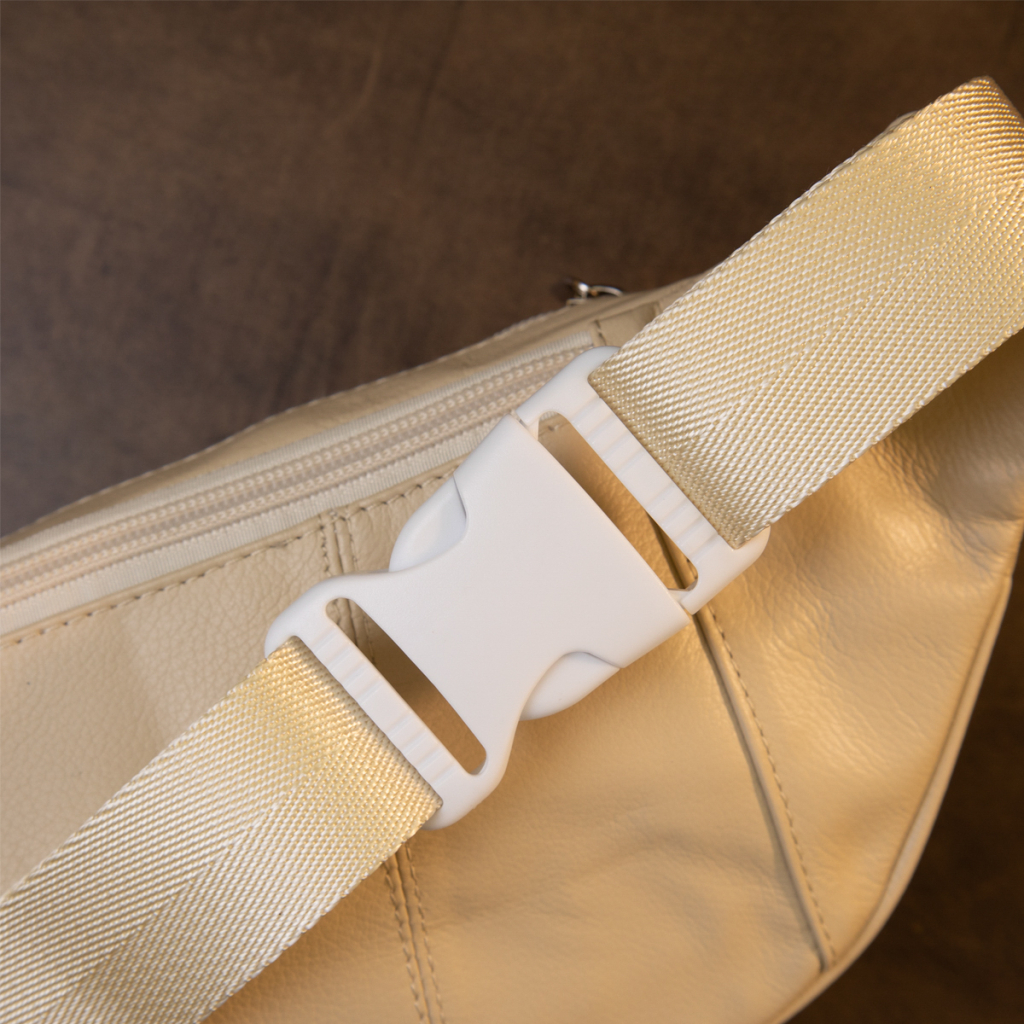 Сумка Vintage Бананка поясна унісекс Біла (20440) - фото 9 Сумка Vintage Бананка поясна унісекс Біла (20440) - фото 9