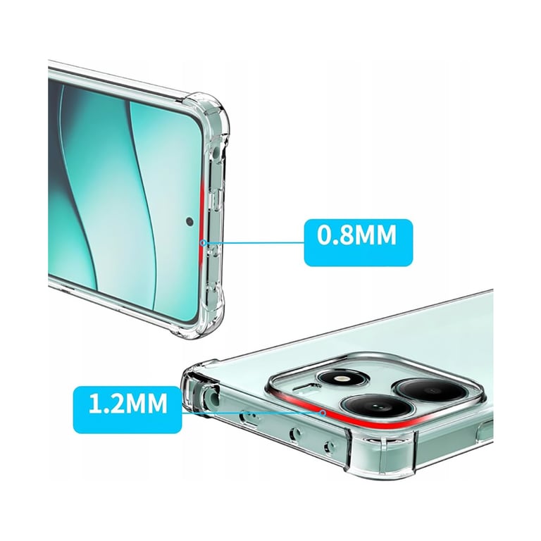 Чохол до мобільного телефона BeCover Anti-Shock Xiaomi Redmi Note 14 4G Clear (713035) - фото 2