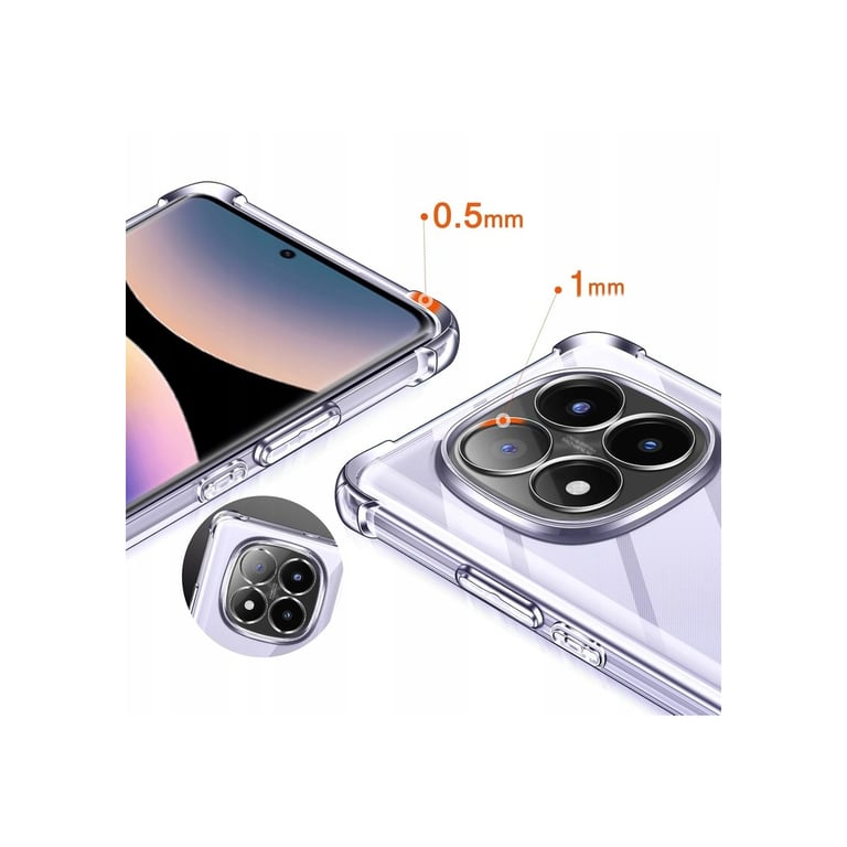 Чохол до мобільного телефона BeCover Anti-Shock Xiaomi Redmi Note 14 Pro 4G Clear (713036) - фото 4