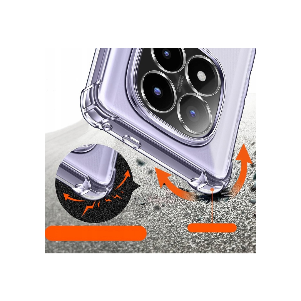 Чохол до мобільного телефона BeCover Anti-Shock Xiaomi Redmi Note 14 Pro 4G Clear (713036) - фото 5 Чохол до мобільного телефона BeCover Anti-Shock Xiaomi Redmi Note 14 Pro 4G Clear (713036) - фото 5