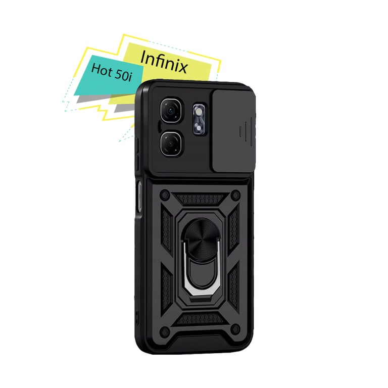 Чохол до мобільного телефона BeCover Military Infinix Hot 50i (X6531) Black (713047) - фото 1