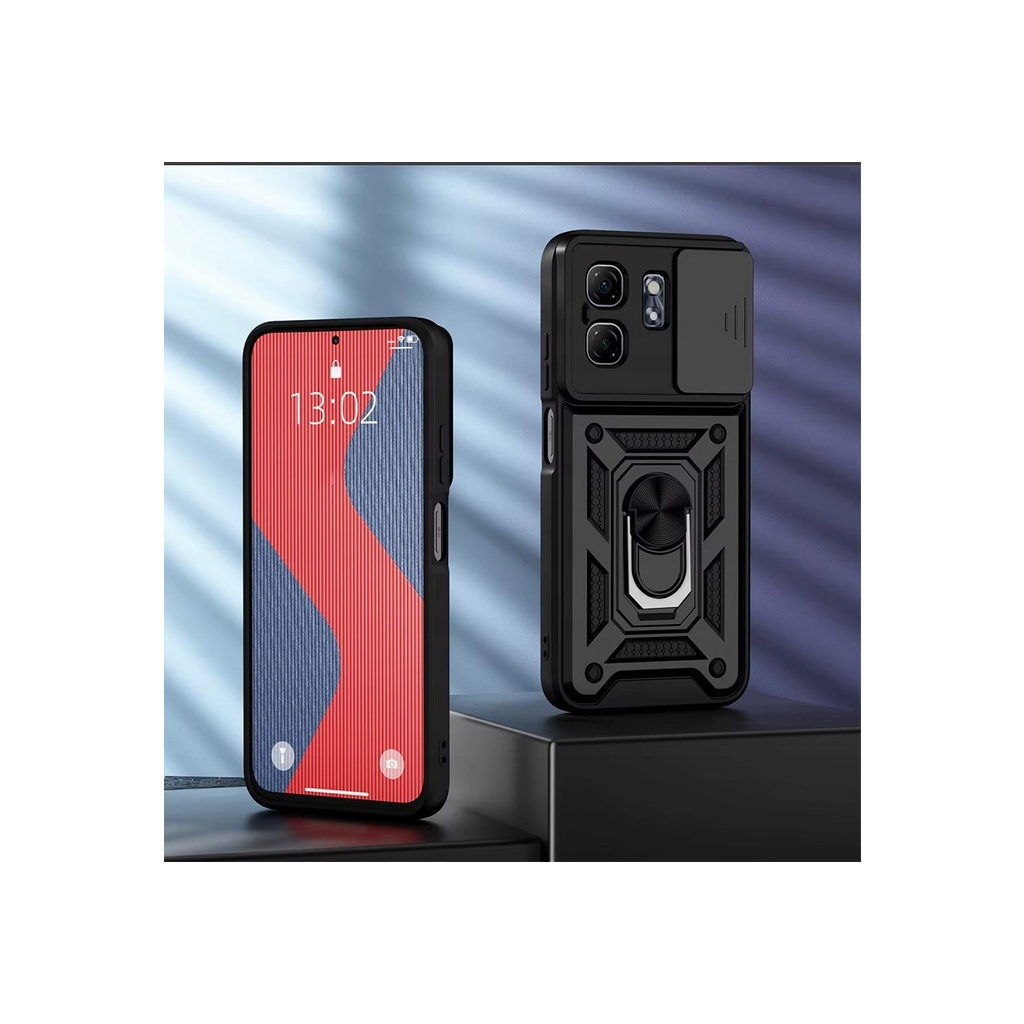 Чохол до мобільного телефона BeCover Military Infinix Hot 50i (X6531) Black (713047) - фото 2 Чохол до мобільного телефона BeCover Military Infinix Hot 50i (X6531) Black (713047) - фото 2