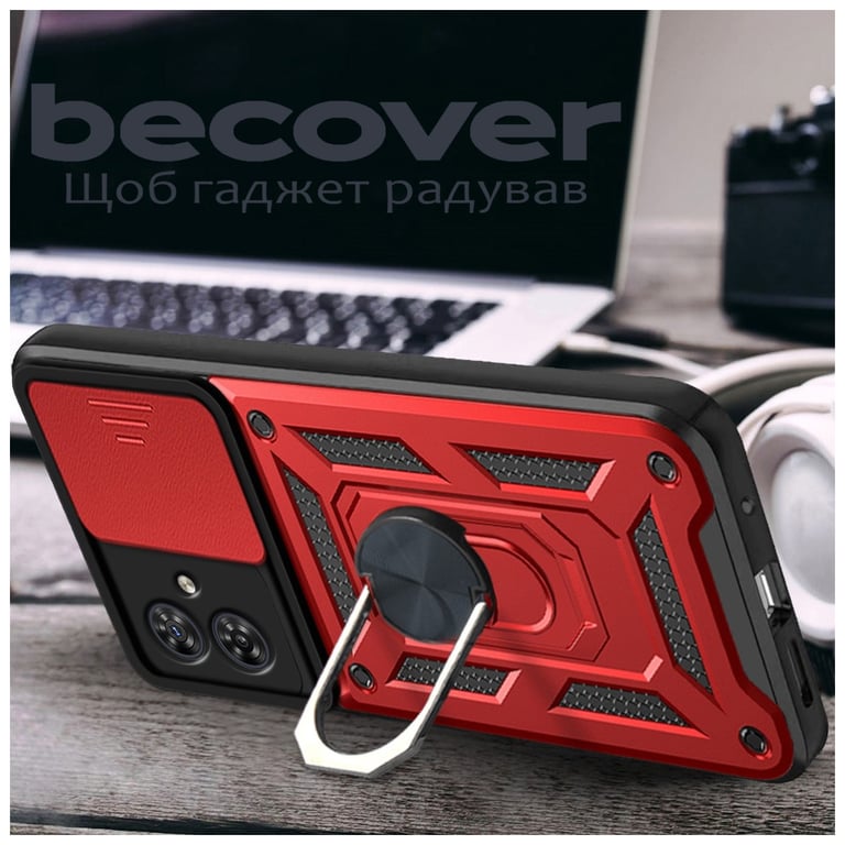 Чохол до мобільного телефона BeCover Military Motorola Moto G55 Red (713059) - фото 4