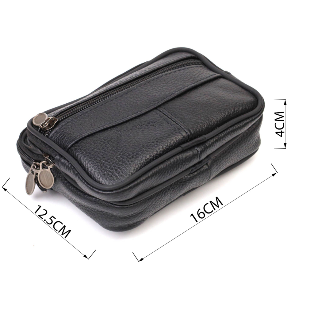 Сумка Vintage Горизонтальна поясна з натуральної шкіри Чорна (21485) - фото 3 Сумка Vintage Горизонтальна поясна з натуральної шкіри Чорна (21485) - фото 3