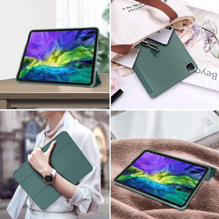 Чохол до планшета BeCover Tri Fold Hard BeCover Apple iPad Pro 11 2020/2021/2022 Dark Green (709667) - фото 6