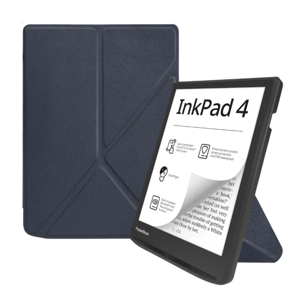 Чохол до електронної книги BeCover Ultra Slim Origami PocketBook 743G InkPad 4/InkPad Color 2/InkPad Color 3 (7.8") Deep Blue (713083) - фото 2 Чохол до електронної книги BeCover Ultra Slim Origami PocketBook 743G InkPad 4/InkPad Color 2/InkPad Color 3 (7.8") Deep Blue (713083) - фото 2