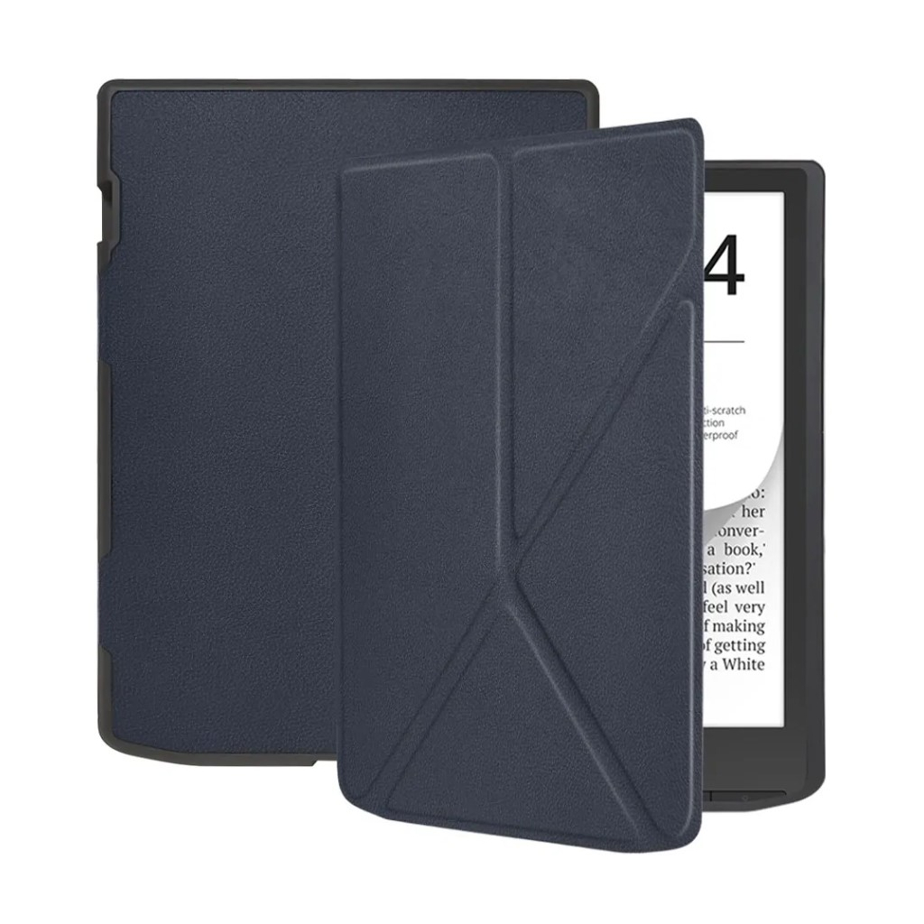 Чохол до електронної книги BeCover Ultra Slim Origami PocketBook 743G InkPad 4/InkPad Color 2/InkPad Color 3 (7.8") Deep Blue (713083) - фото 3 Чохол до електронної книги BeCover Ultra Slim Origami PocketBook 743G InkPad 4/InkPad Color 2/InkPad Color 3 (7.8") Deep Blue (713083) - фото 3