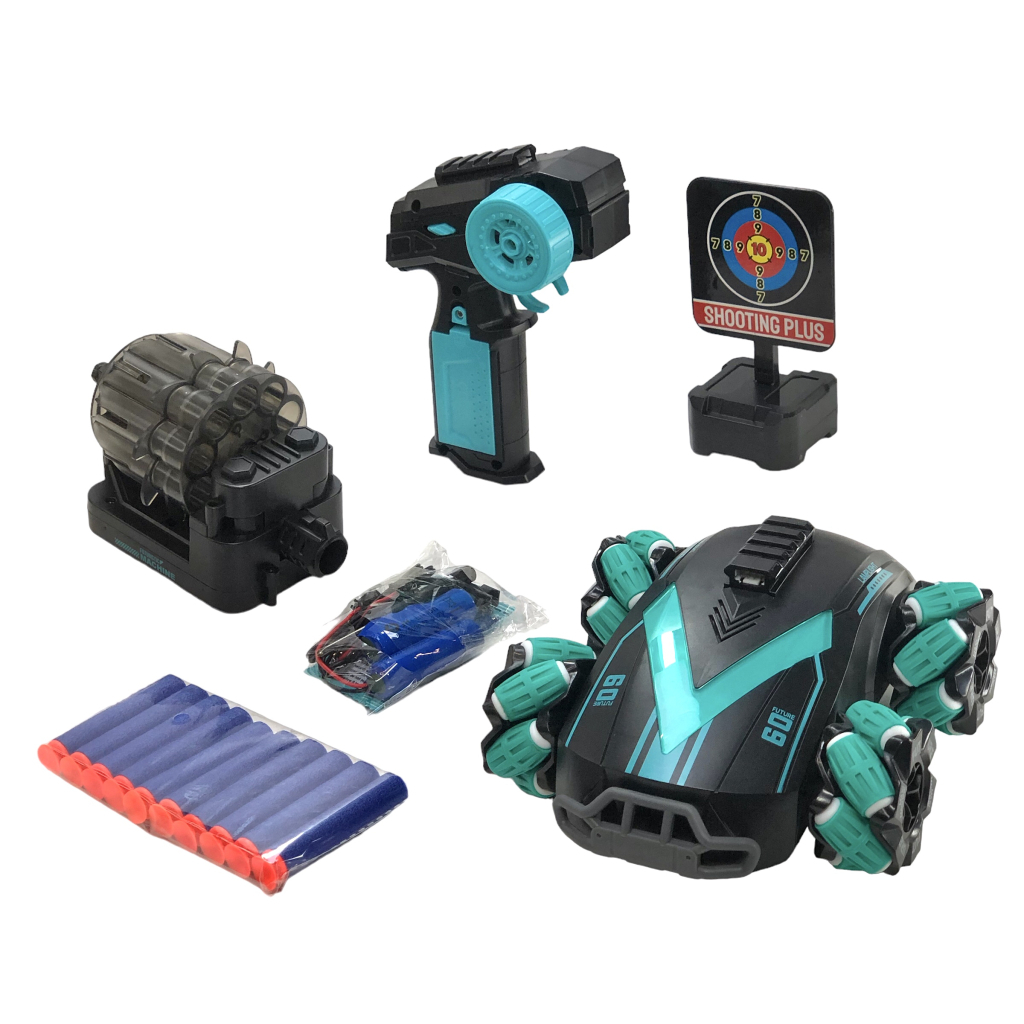 Радіокерована іграшка UFT Дрифтова машинка Танк-всюдихід Стріляє м'якими дротиками з підсвічуванням (UFTGC3) - фото 2 Радіокерована іграшка UFT Дрифтова машинка Танк-всюдихід Стріляє м'якими дротиками з підсвічуванням (UFTGC3) - фото 2