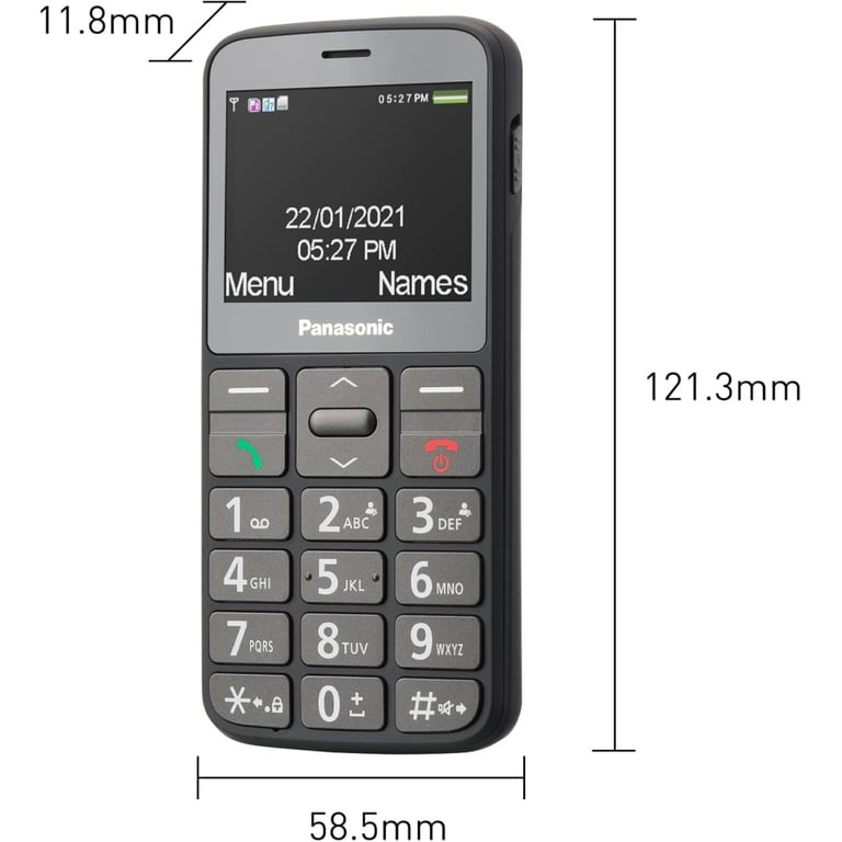 Мобільний телефон Panasonic KX-TU160 Black (KX-TU160EXB) - фото 11