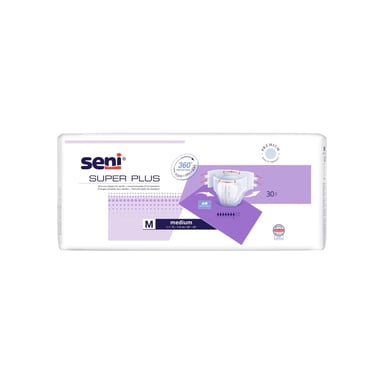 Підгузки для дорослих Seni Super Plus Medium 75-110 см 30 шт (5900516803582) - фото 1