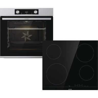 Комплект вбудованої техніки Gorenje BO6737E02X -нерж + ECT41SC- чорна (SET_BO6737E02X_ECT41SC) - фото 1