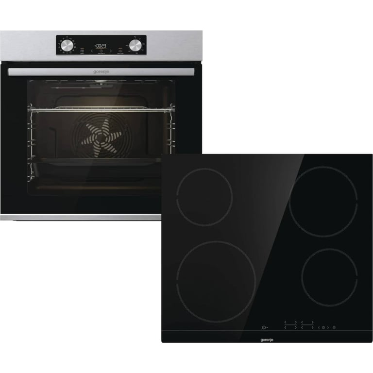 Комплект вбудованої техніки Gorenje BO6737E02X -нерж + ECT41SC- чорна (SET_BO6737E02X_ECT41SC) - фото 1