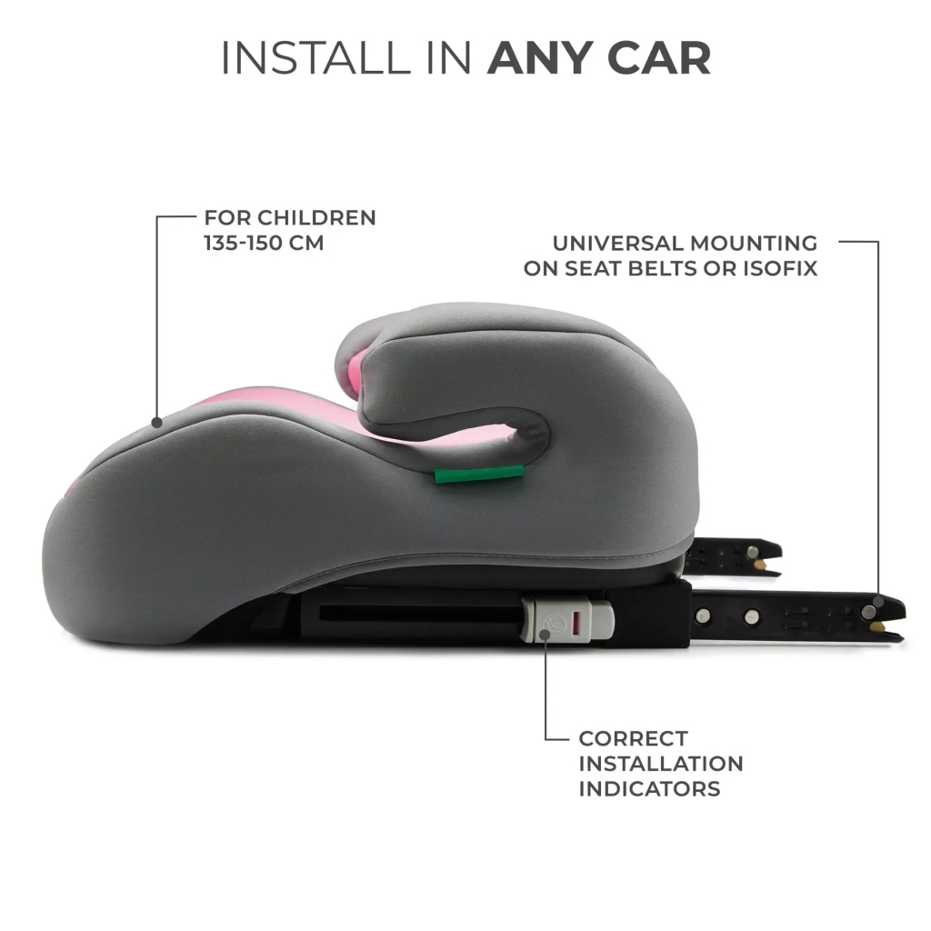 Автокрісло Kinderkraft i-Boost бустер Pink (KCIBOO00PNK0000) (5902533924837) - фото 6 Автокрісло Kinderkraft i-Boost бустер Pink (KCIBOO00PNK0000) (5902533924837) - фото 6