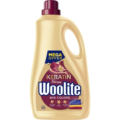 Гель для прання Woolite Для кольорових тканин З кератином 3.6 л (5900627090512) - фото 1