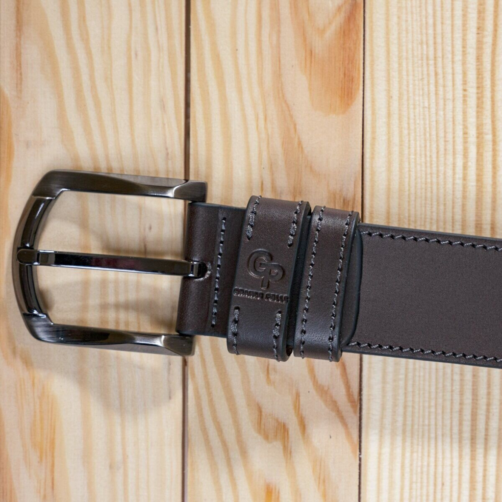 Ремінь Grande Pelle Джинсовий Коричневий (11158) - фото 8 Ремінь Grande Pelle Джинсовий Коричневий (11158) - фото 8