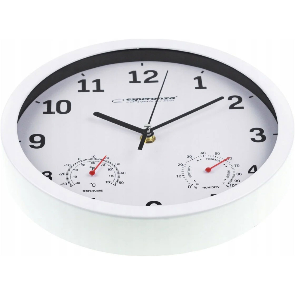 Настінний годинник Esperanza Wall Clock Lyon 25см White (EHC016W) - фото 3 Настінний годинник Esperanza Wall Clock Lyon 25см White (EHC016W) - фото 3